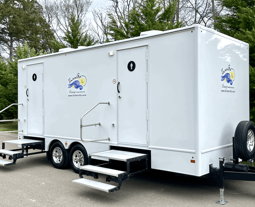 Portable luxury restroom trailer for events in Middle TN.