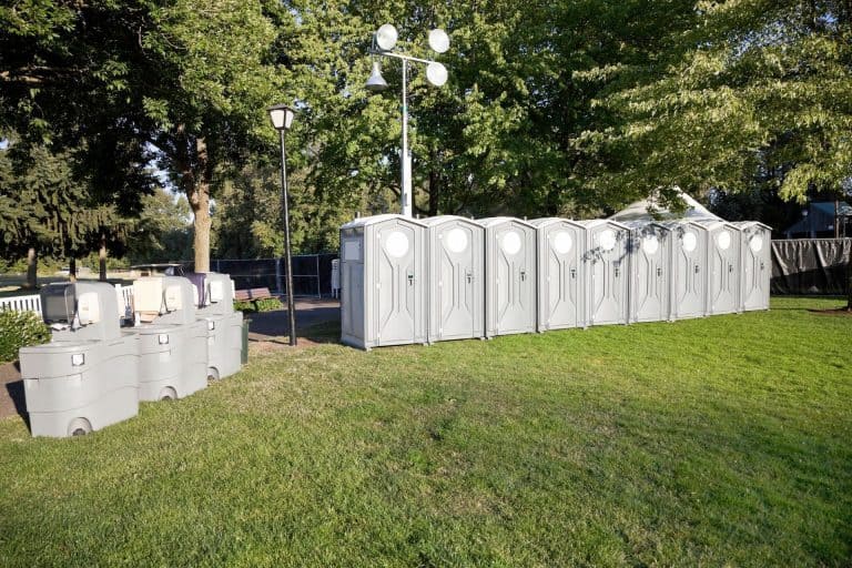 Portable restroom units for outdoor events by VannGo.