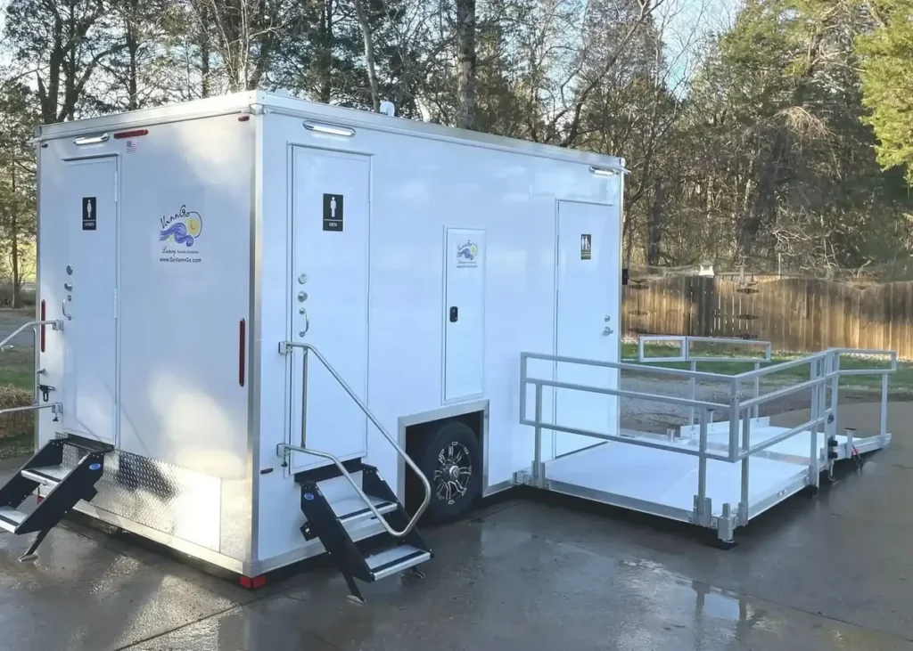 VannGo Michelangelo ADA restroom trailer with ramp