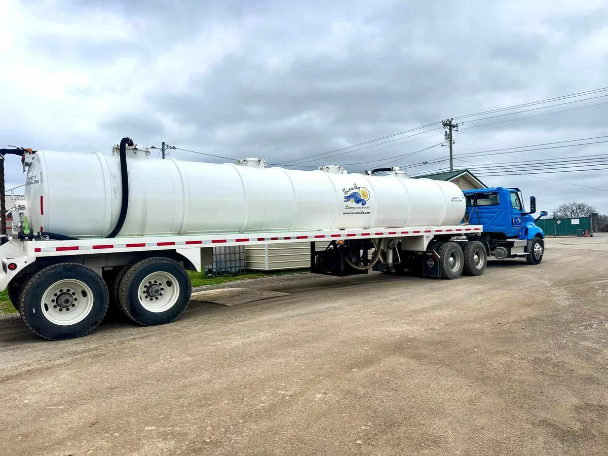 VannGo 6,000-gallon water tanker based at the Murfreesboro yard