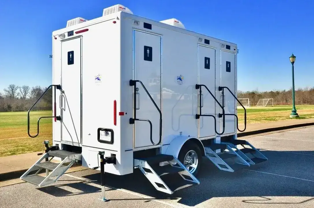 VannGo restroom trailer and porta potty rental units, for rent in Franklin, TN
