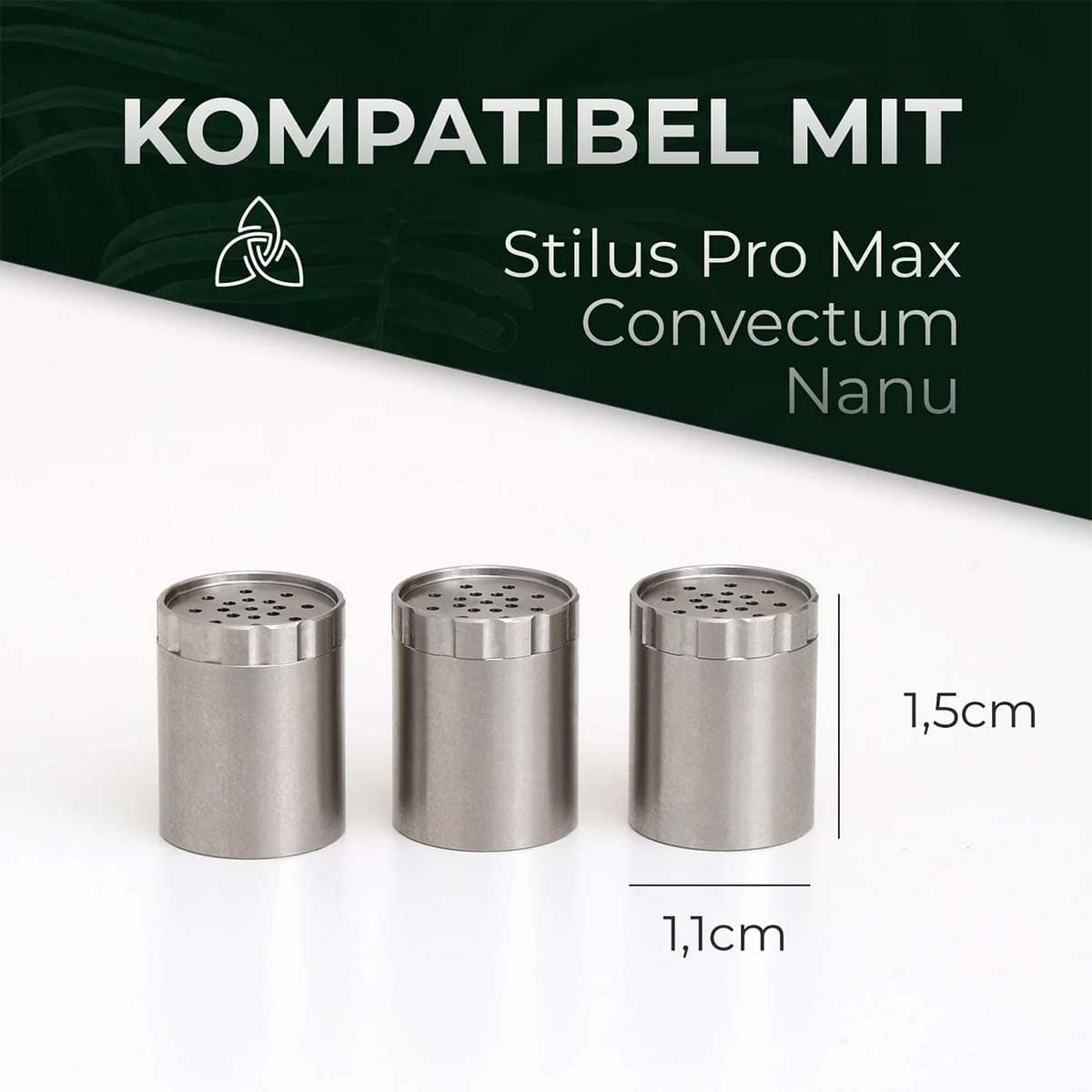 Hizen 3er Set Kapseln aus Edelstahl - Kräuter – Bild 2