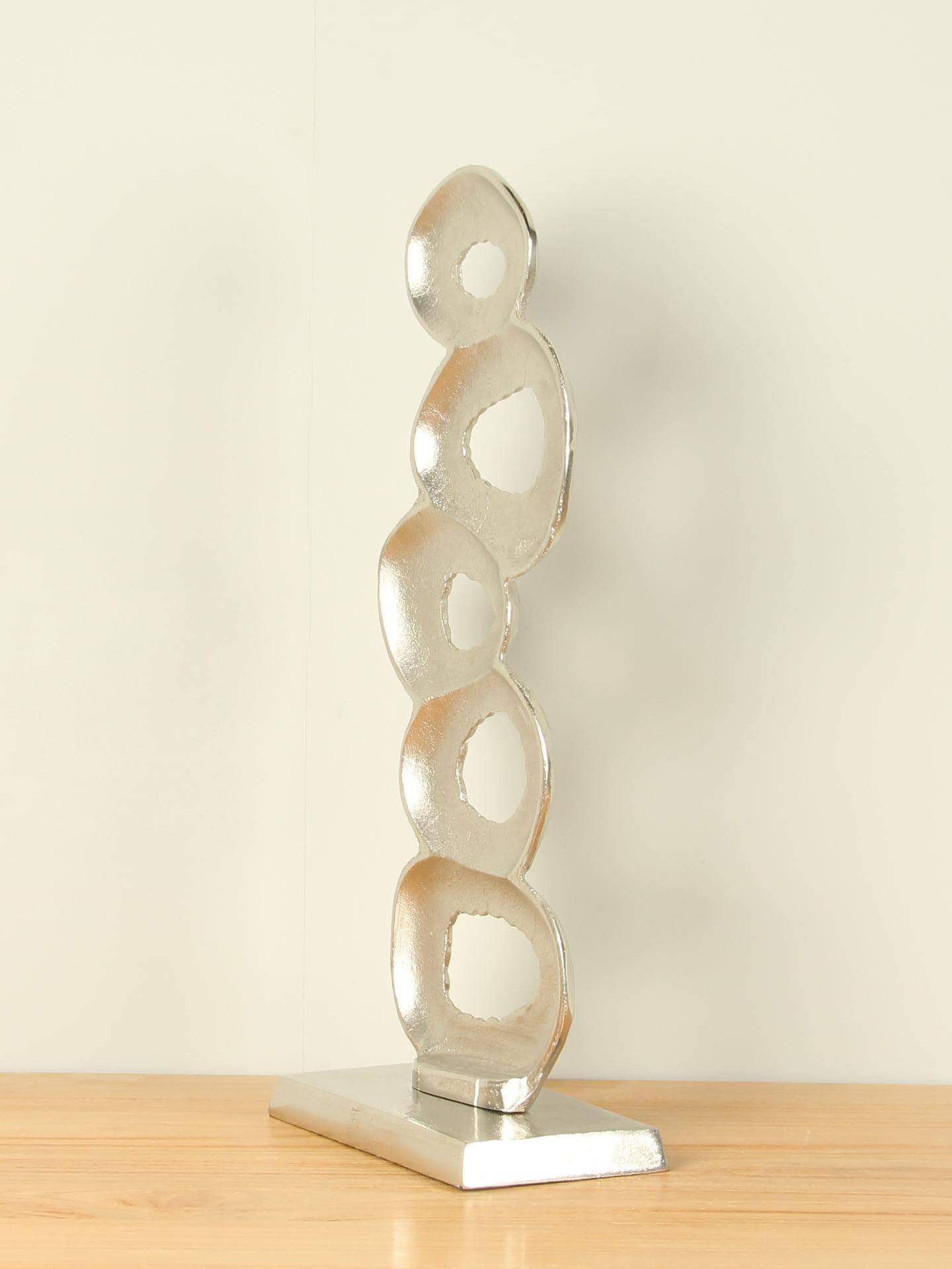 Beeld voor binnen - Aluminium - Decoratie Cirkels - 52x22 cm - Afbeelding 3