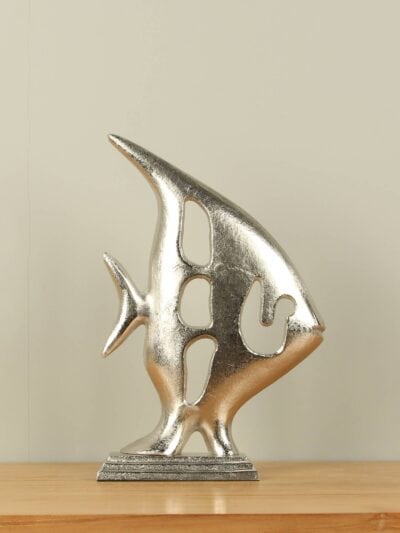 Beeld voor binnen – Aluminium – Decoratie Vis – 39×25 cm