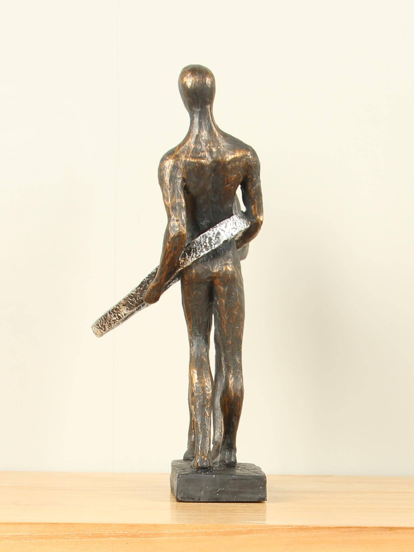 Beeld voor binnen - Bronskleurig - Polystone - Verbonden - 31x26x14 cm - Afbeelding 4