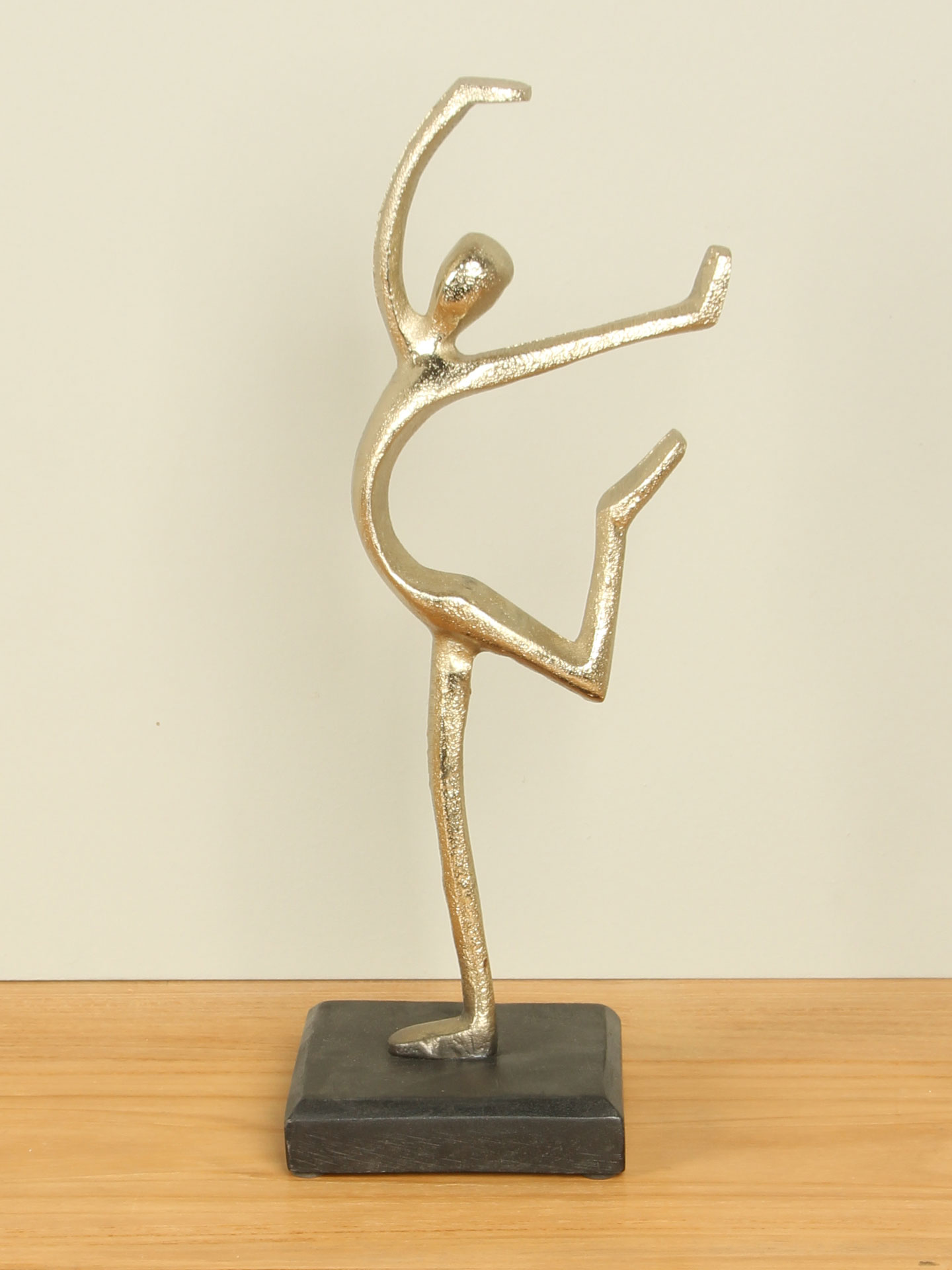 Beeld voor binnen - Champagne - Aluminium - Dancing  - 32x14x10 cm