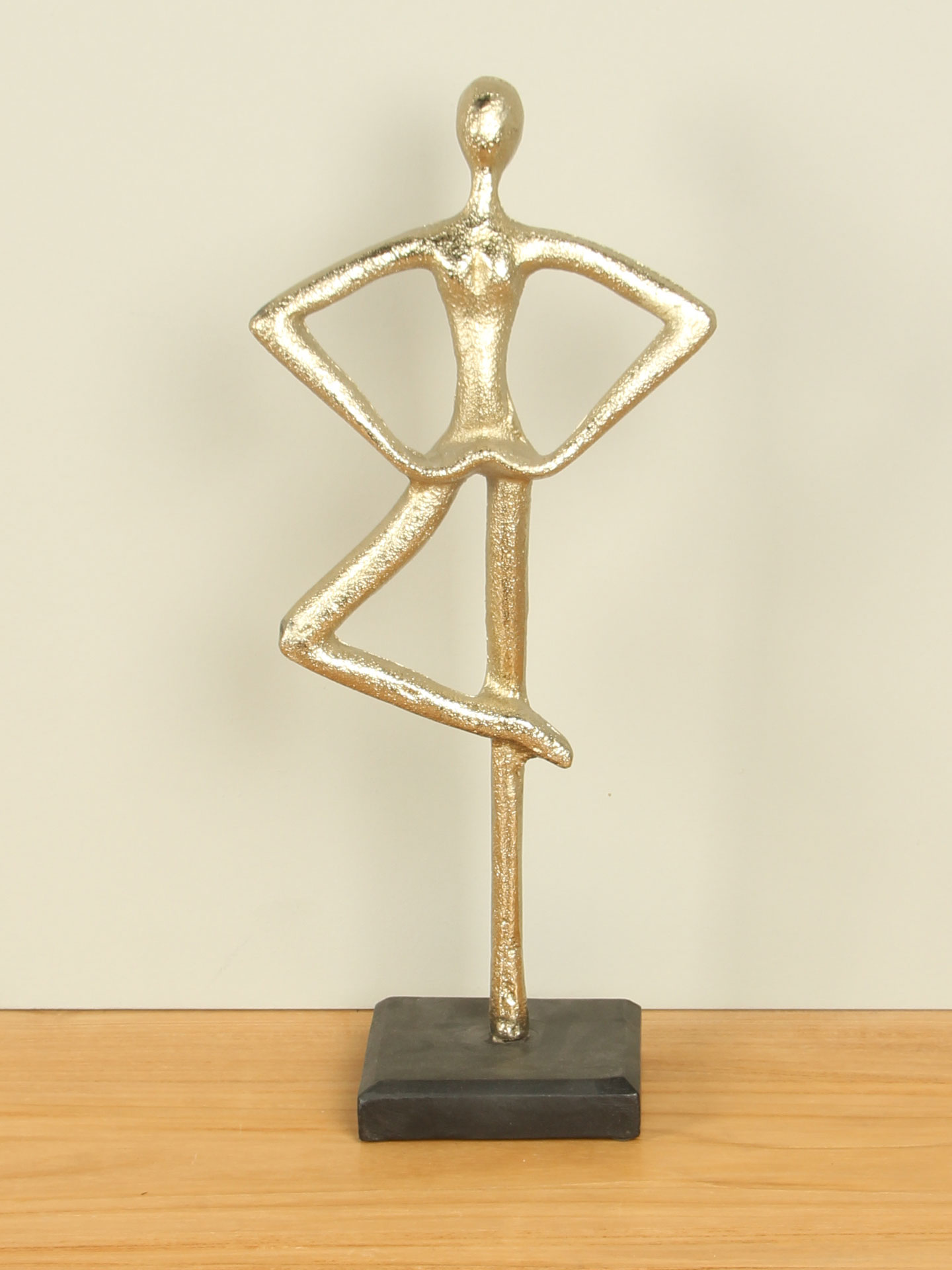 Beeld voor binnen - Champagne - Aluminium - Dancing  - 39x17x10 cm