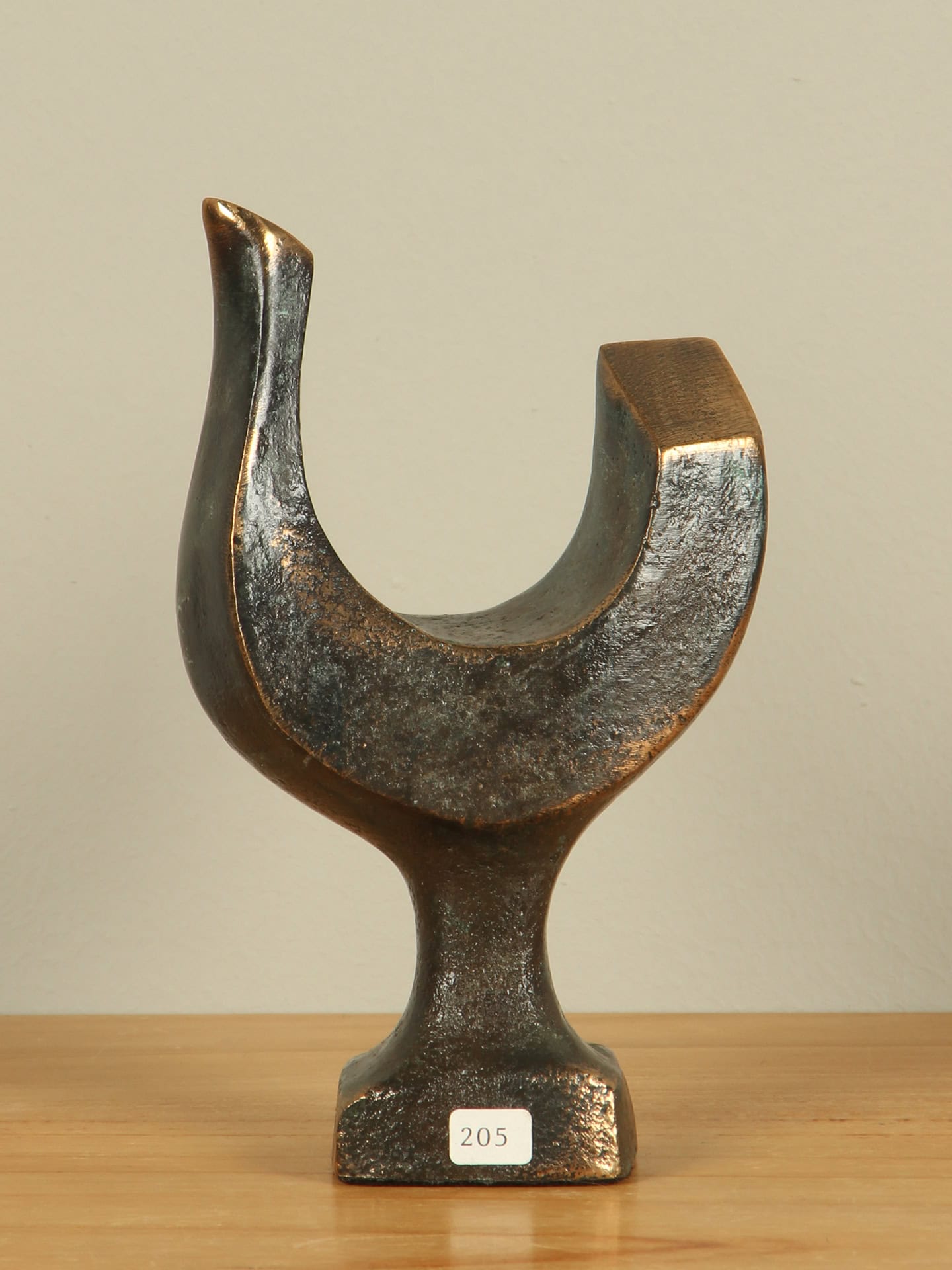 Beeld voor binnen of buiten - Brons - Haan - 15x9x4 cm