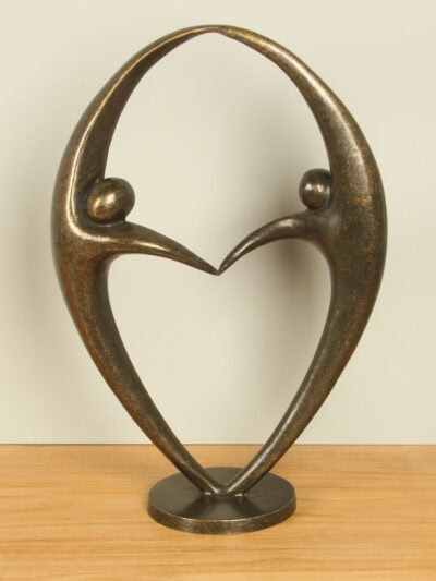Beeld voor binnen of buiten – Brons – Liefde – 45x30x14 cm