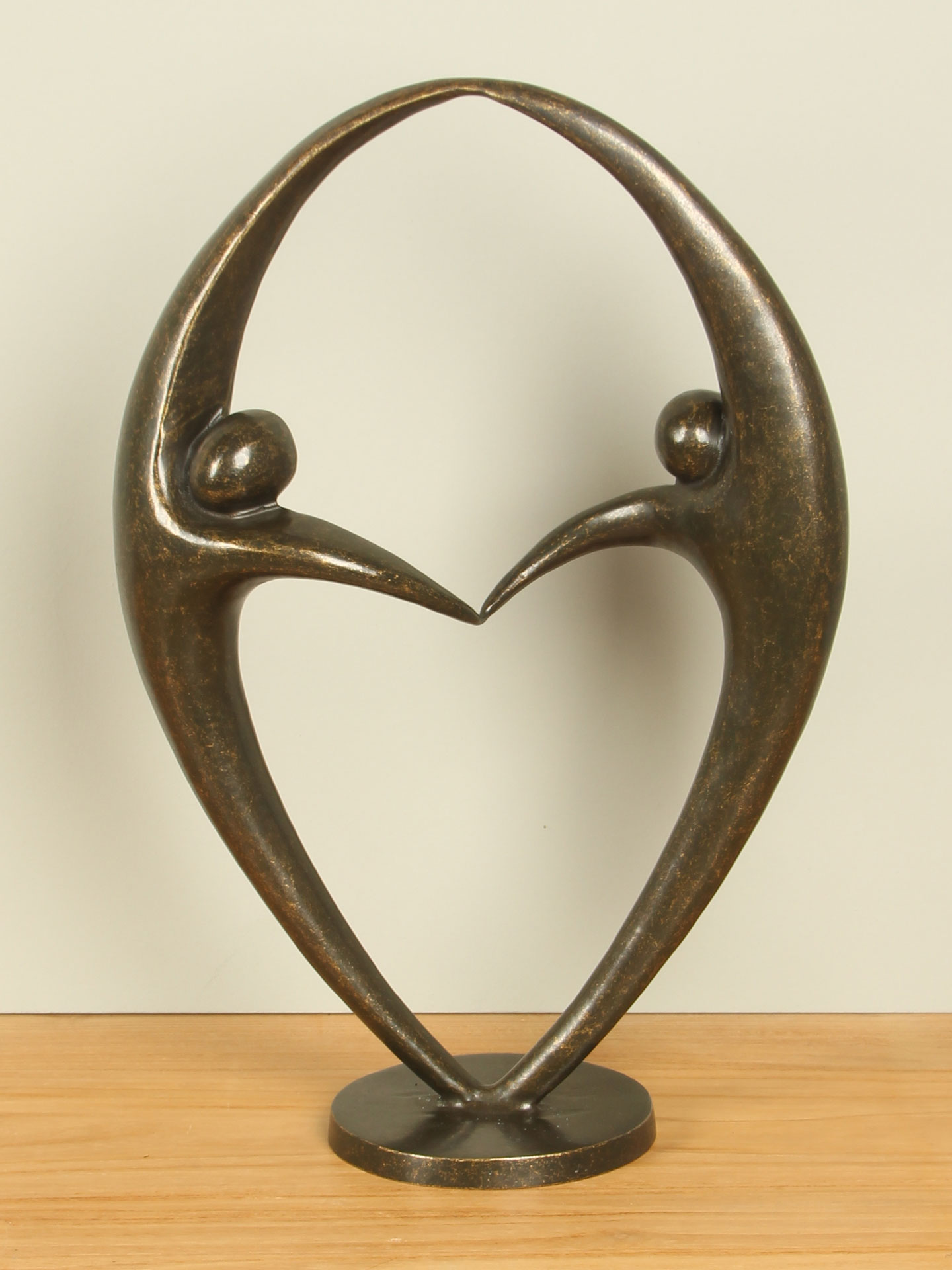 Beeld voor binnen of buiten - Brons - Liefde - 45x30x14 cm - Afbeelding 3