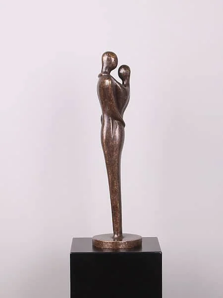 Beeld voor binnen of buiten - Brons - Liefdespaar nr. 3. - 8x10x44 cm - Afbeelding 6