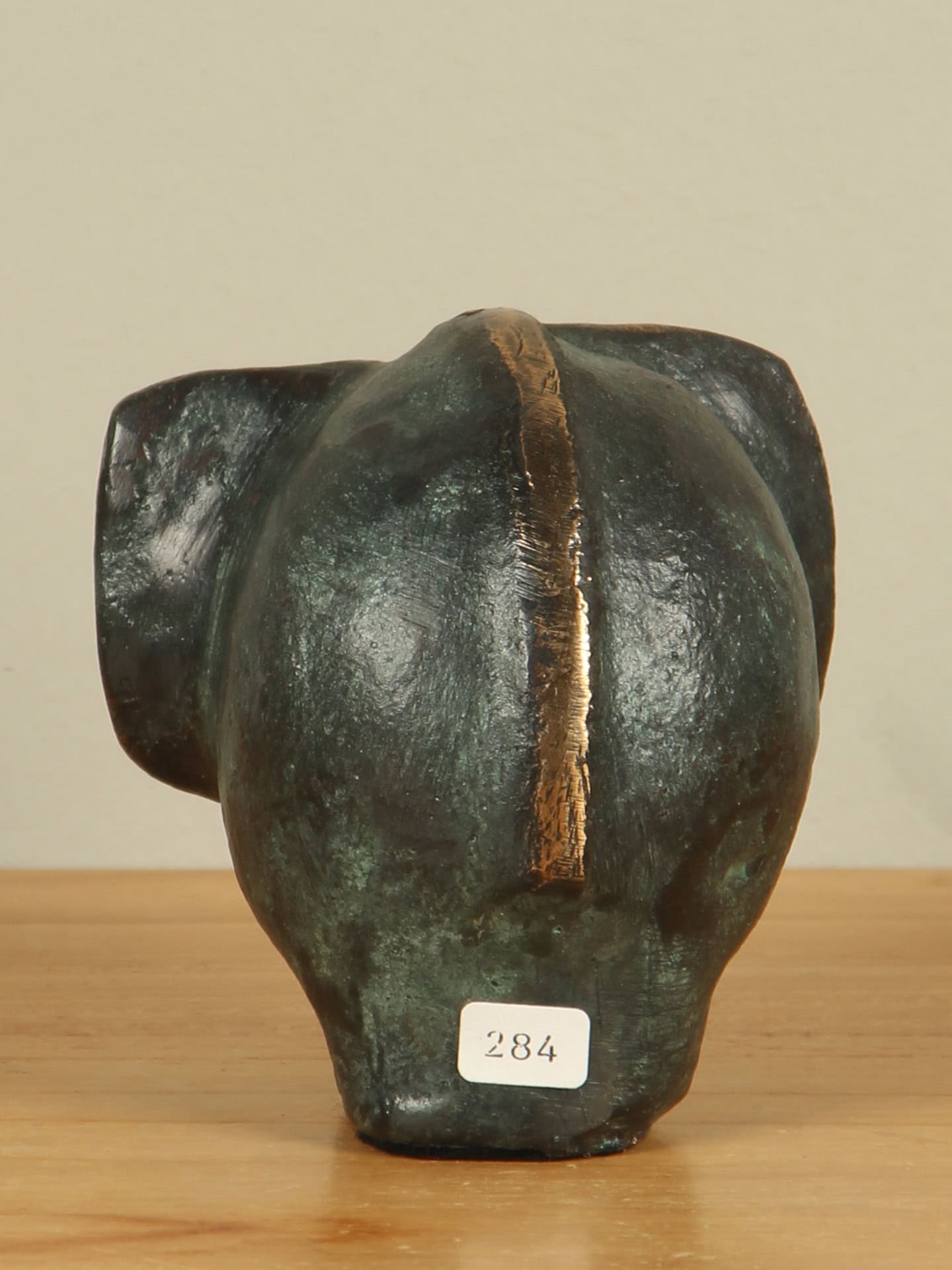 Beeld voor binnen of buiten - Brons - Olifantje - 7x7x8 cm - Afbeelding 3