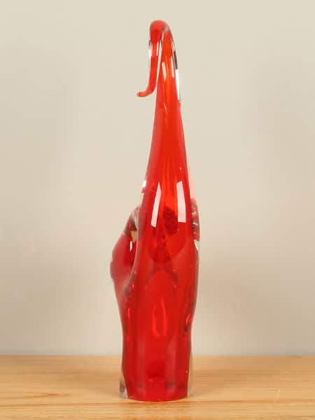 Glassculptuur - Rood - Glas - Object rood, 40 cm, A006 - 40x19x9 cm - Afbeelding 7