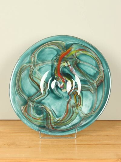 Schaal – Groen – Glas – Green life, 45 cm – 5x45x42 cm