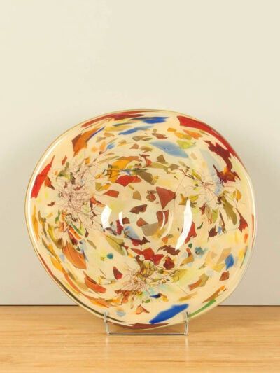 Schaal – Multicolor – Glas – Linea, 44 cm
