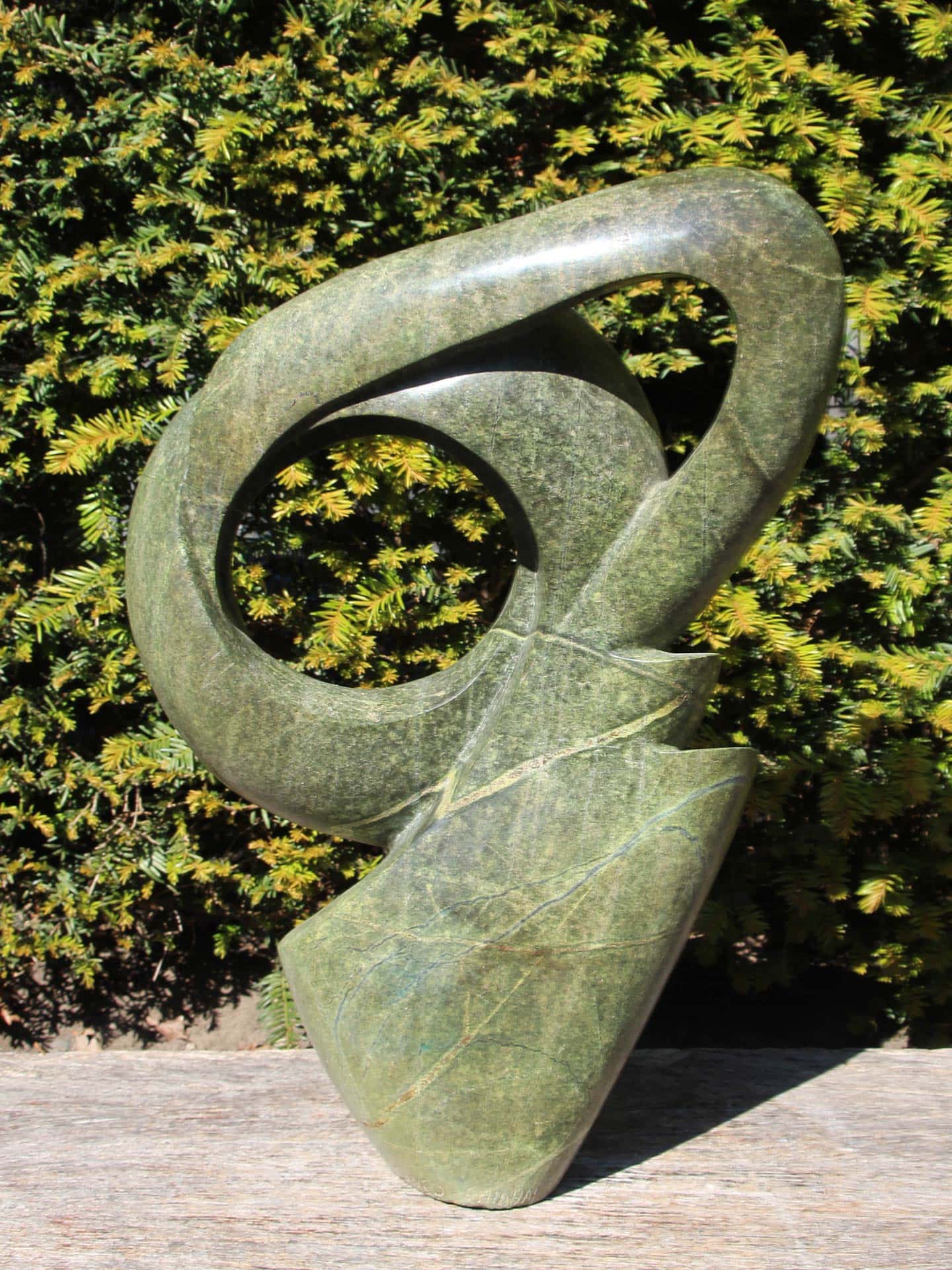Tuinbeeld - Cheetah jade - Groen - Natuursteen - Fusion - 59x40x15 cm - Afbeelding 3