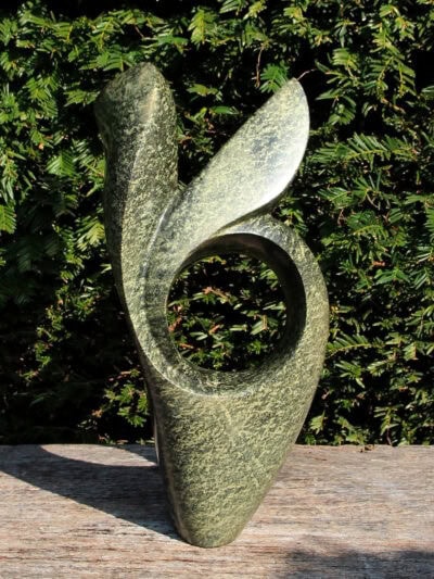 Tuinbeeld – Cheetah jade – Groen – Natuursteen – Hope – 34x20x18 cm
