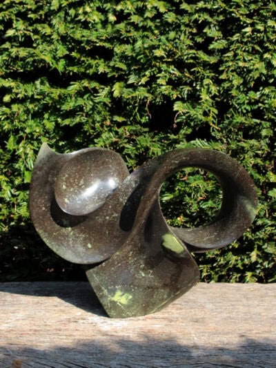 Tuinbeeld – Cheetah jade – Groen – Natuursteen – Miracle – 32x37x14 cm