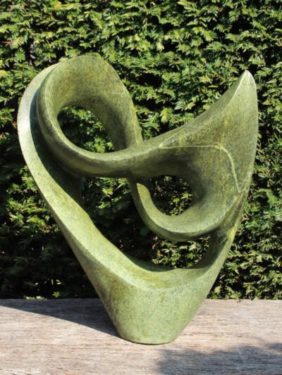 Tuinbeeld – Cheetah jade – Groen – Natuursteen – Symbol – 53x44x19 cm