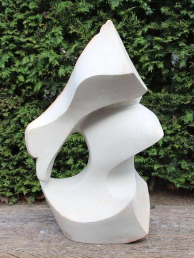 Tuinbeeld – Sapolite – Wit – Natuursteen – Abstract – 73x43x33 cm