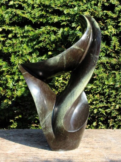 Tuinbeeld – Serpentijn – Groen – Natuursteen – Arty nr 2 – 42x28x25 cm