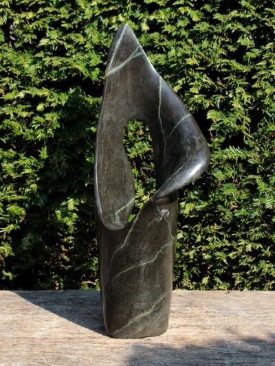 Tuinbeeld – Springsteen – Donkergroen – Natuursteen – Flame – 49x21x17 cm