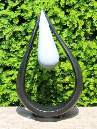 Tuinbeeld – Springsteen – Zwart – Natuursteen – Pearl – 66x40x14 cm