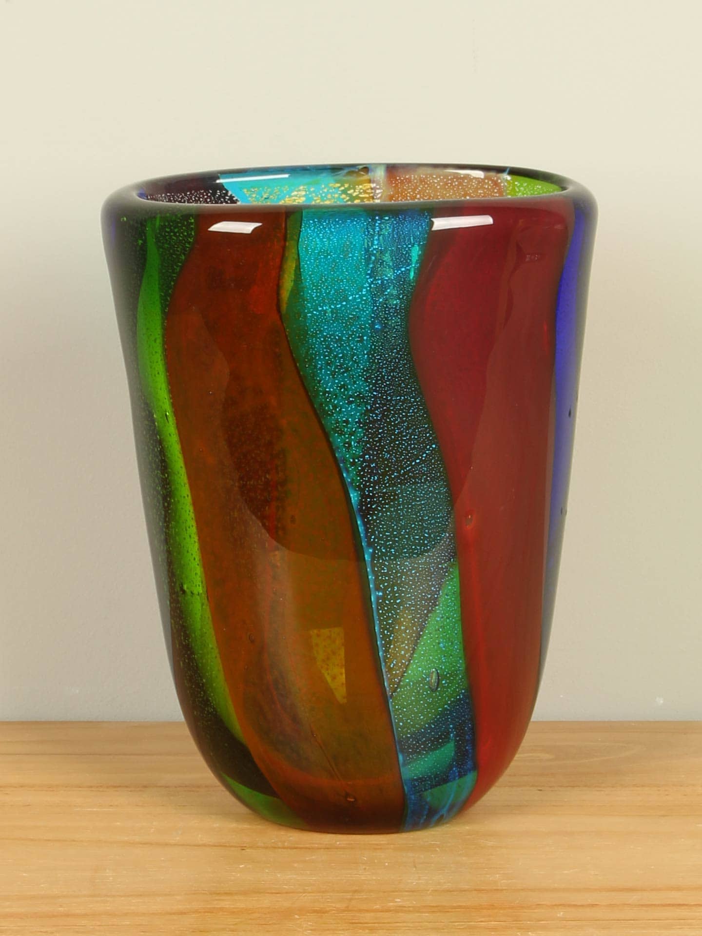 Vaas - Multicolor - Glas - 20x15x10 cm