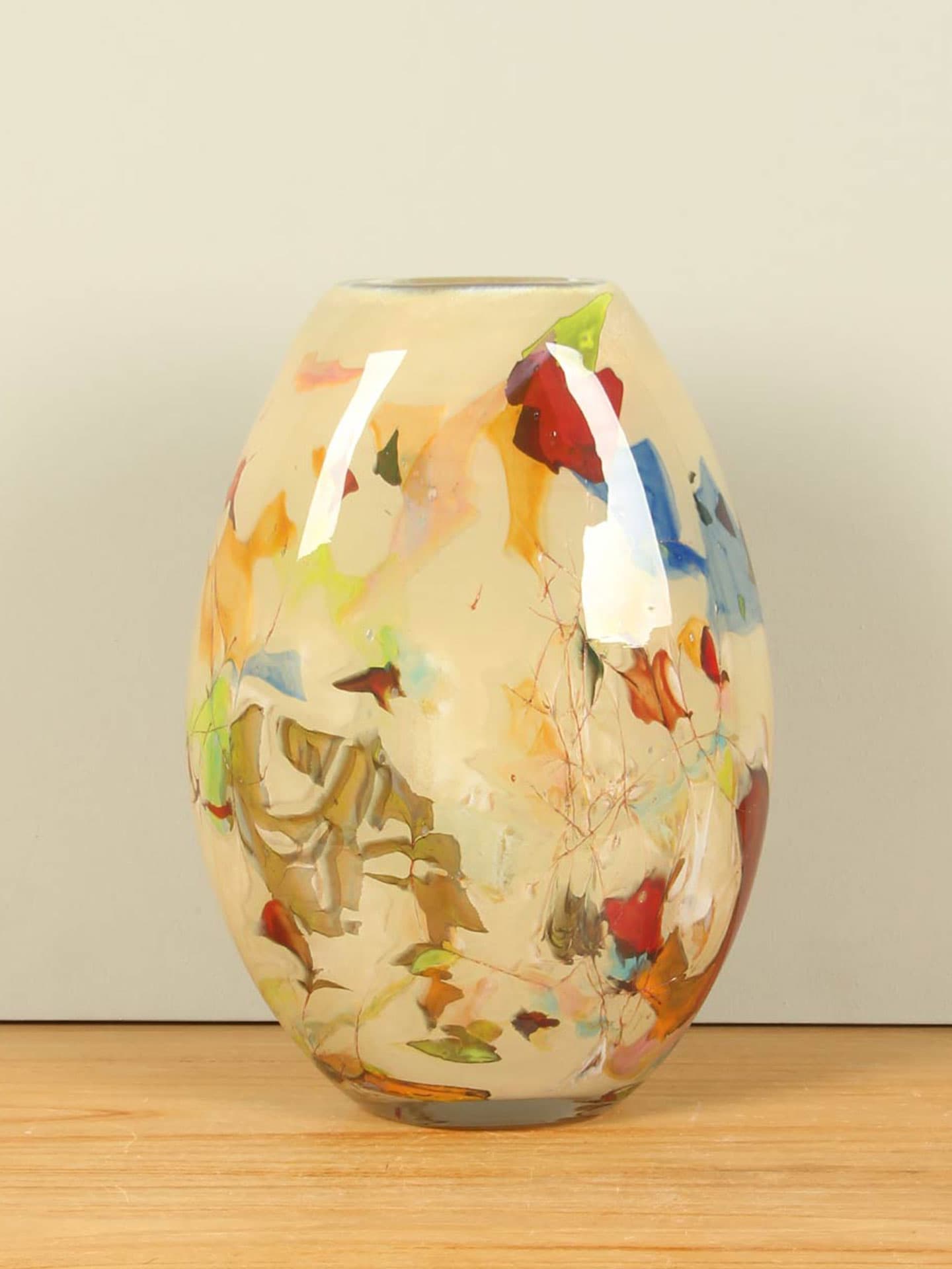 Vaas - Multicolor - Glas - Linea Ovaal - 34x23x12 cm
