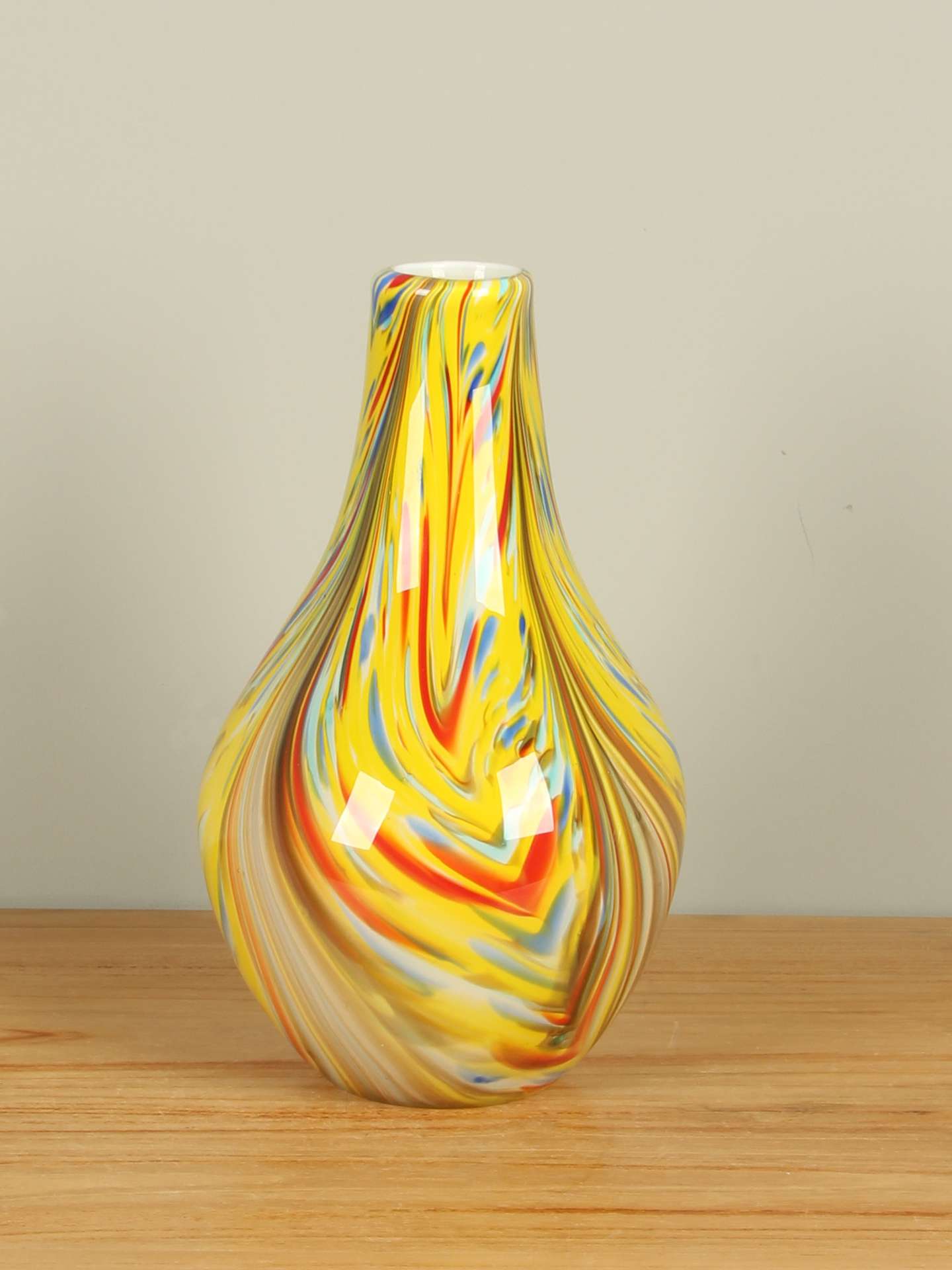 Vaas - Multicolor - Glas - meerkleurig 30 cm