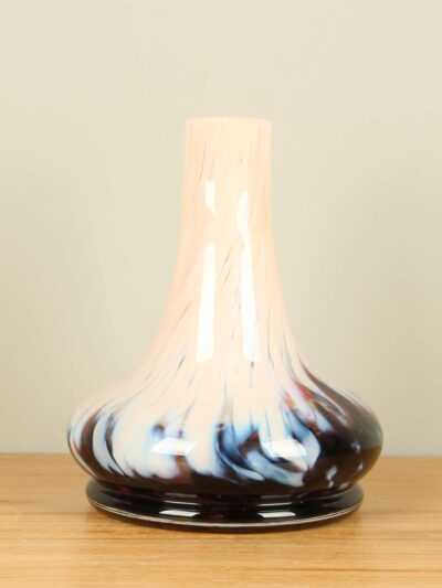 Vaas – Oker – Glas – Flesvaas oker/blauw/wit