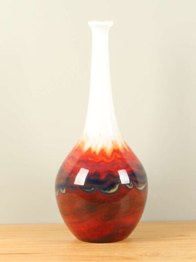 Vaas – Rood – Glas – Flesvaas rood gevlamd