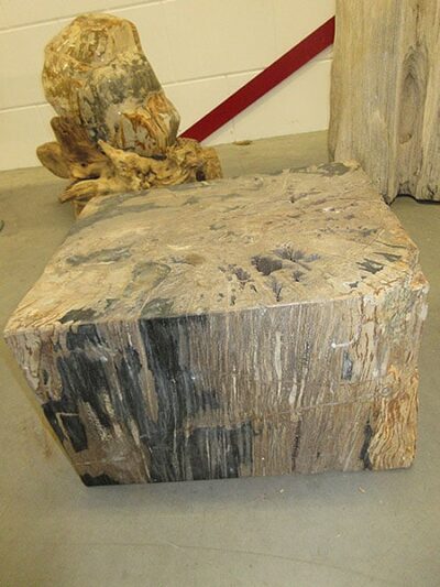 Versteend hout – Donkerbruin – Versteend hout – 30x46x36 cm