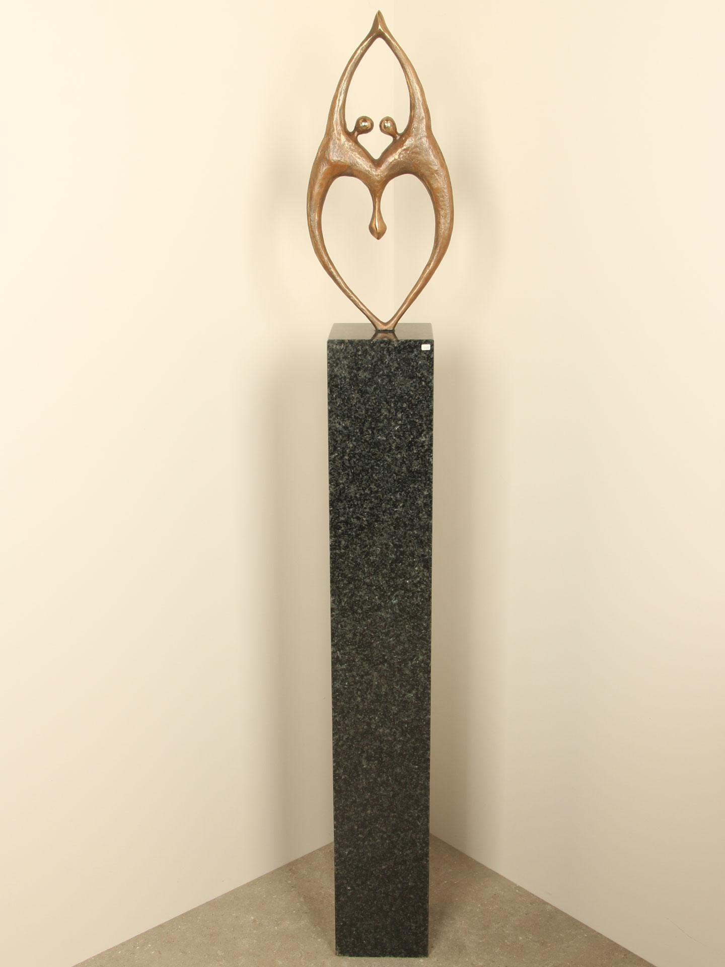 Beeld voor binnen of buiten - Brons - In Harmonie - 45x21x15 cm