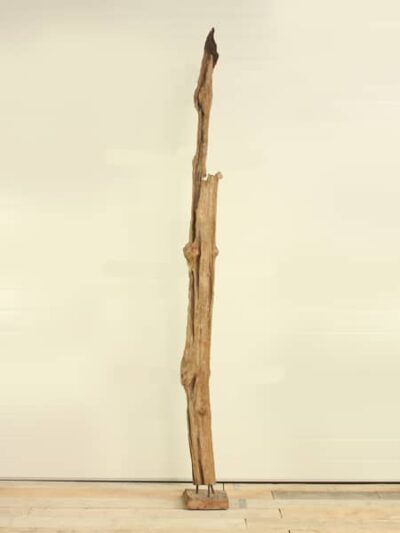 Houtsculptuur – Bruin – Teakhout – Houtsculptuur 15 GJ – 250×15 cm