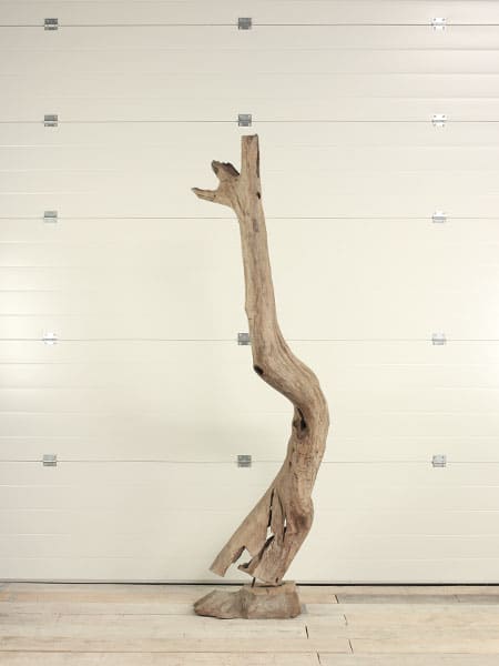 Houtsculptuur - Bruin - Teakhout - Houtsculptuur 35 GJ - 208x54 cm - Afbeelding 2