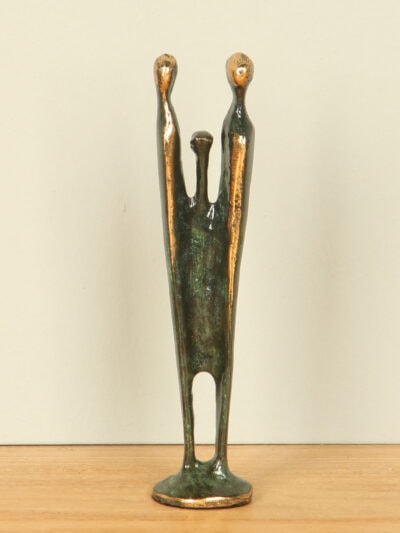 Beeld voor binnen – Brons – Gezin – 12x3x3 cm