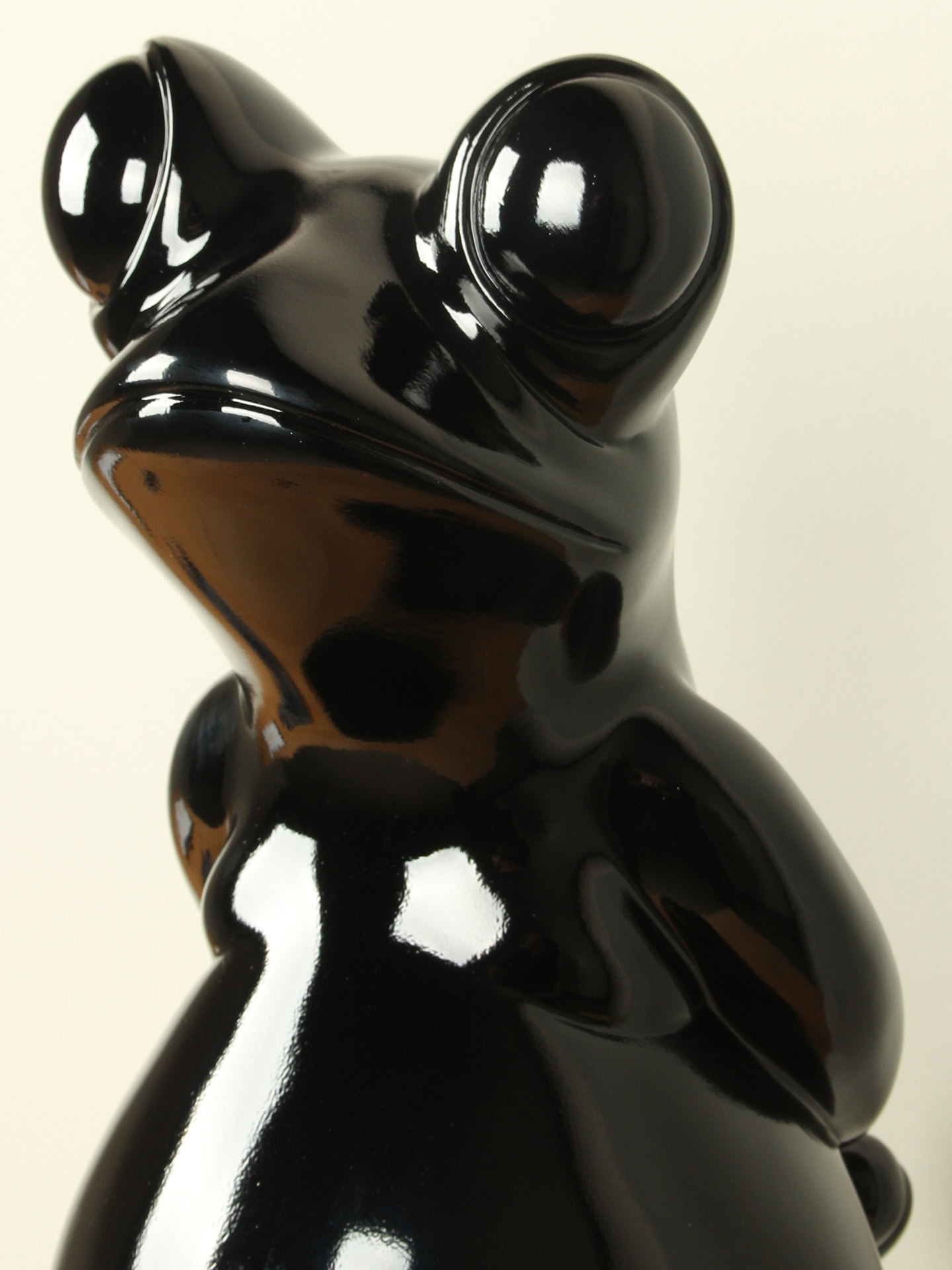 Beeld voor binnen - Zwart - Kunsthars - Kikker - 68x30x30 cm - Afbeelding 6