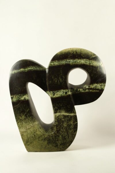 Tuinbeeld – Cheetah jade – Groen – Natuursteen – Optimistic – 29x27x9 cm