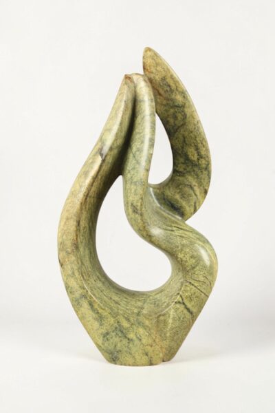 Tuinbeeld – Cheetah jade – Groen – Natuursteen – Tulip – 37x19x8 cm