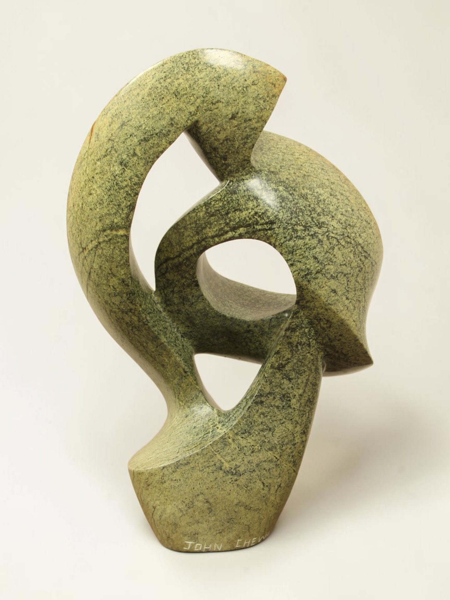 Tuinbeeld - Cheetah jade - Groen - Natuursteen - Arty - 54x34x19 cm - Afbeelding 3