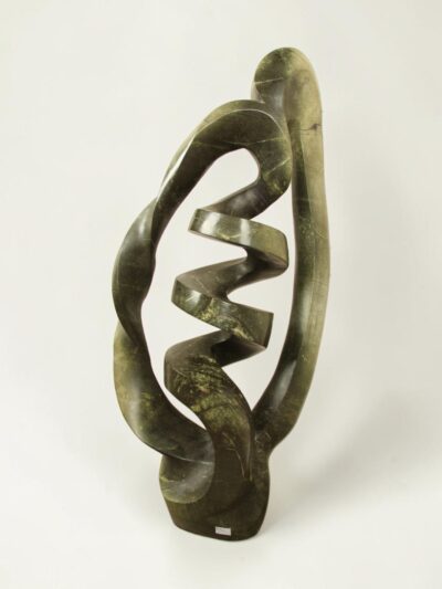 Tuinbeeld – Cheetah jade – Groen – Natuursteen – Big Turn – 119x65x33 cm