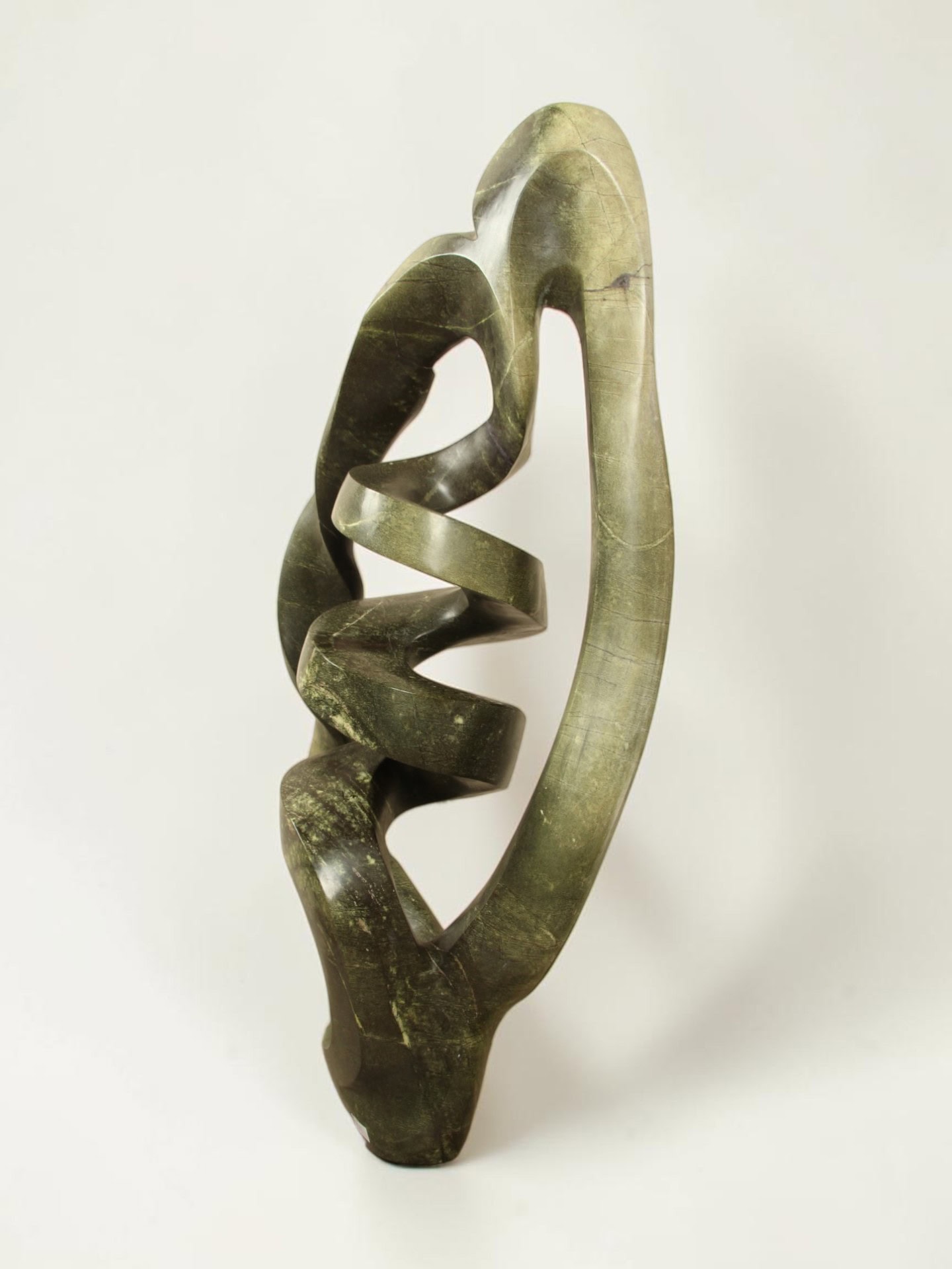 Tuinbeeld - Cheetah jade - Groen - Natuursteen - Big Turn - 119x65x33 cm - Afbeelding 3