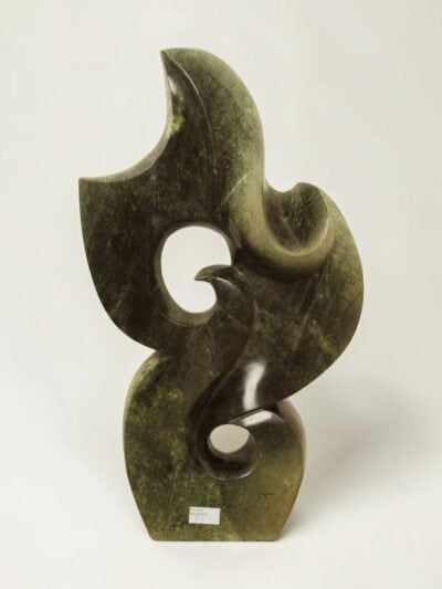 Tuinbeeld – Cheetah jade – Groen – Natuursteen – Bird – 62x36x11 cm