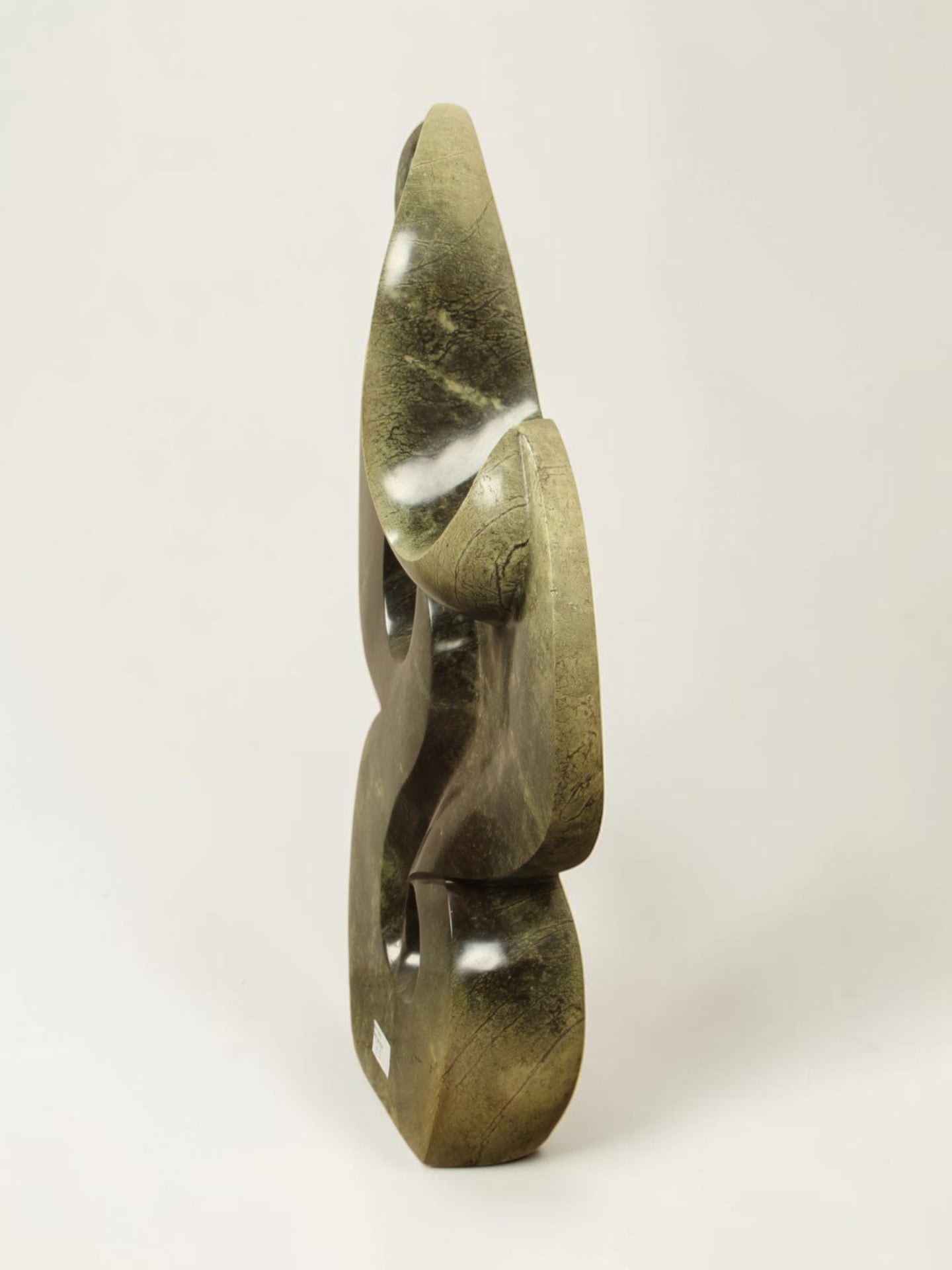 Tuinbeeld - Cheetah jade - Groen - Natuursteen - Bird - 62x36x11 cm - Afbeelding 2