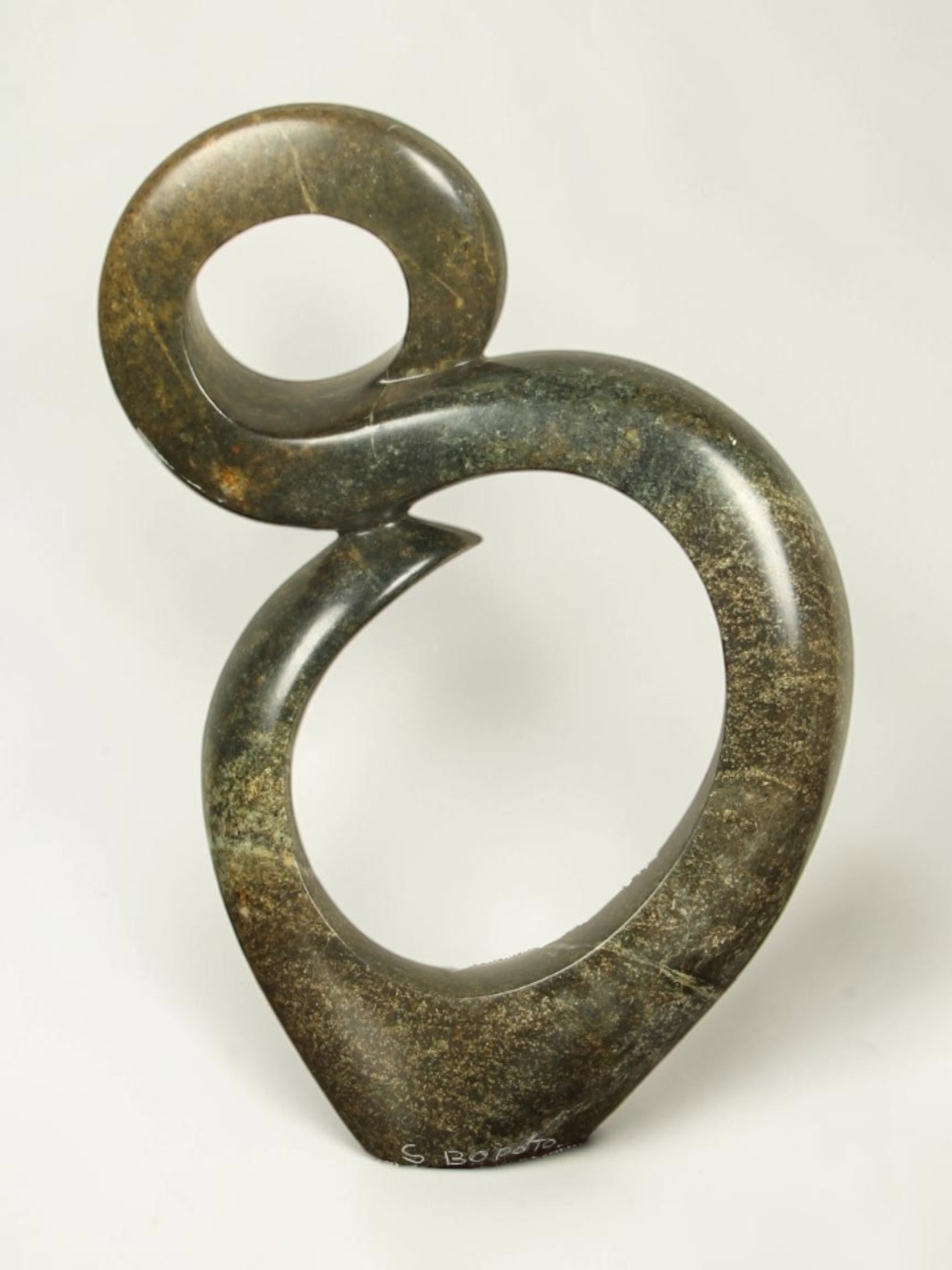 Tuinbeeld - Cheetah jade - Groen - Natuursteen - Careful - 42x29x10 cm - Afbeelding 3