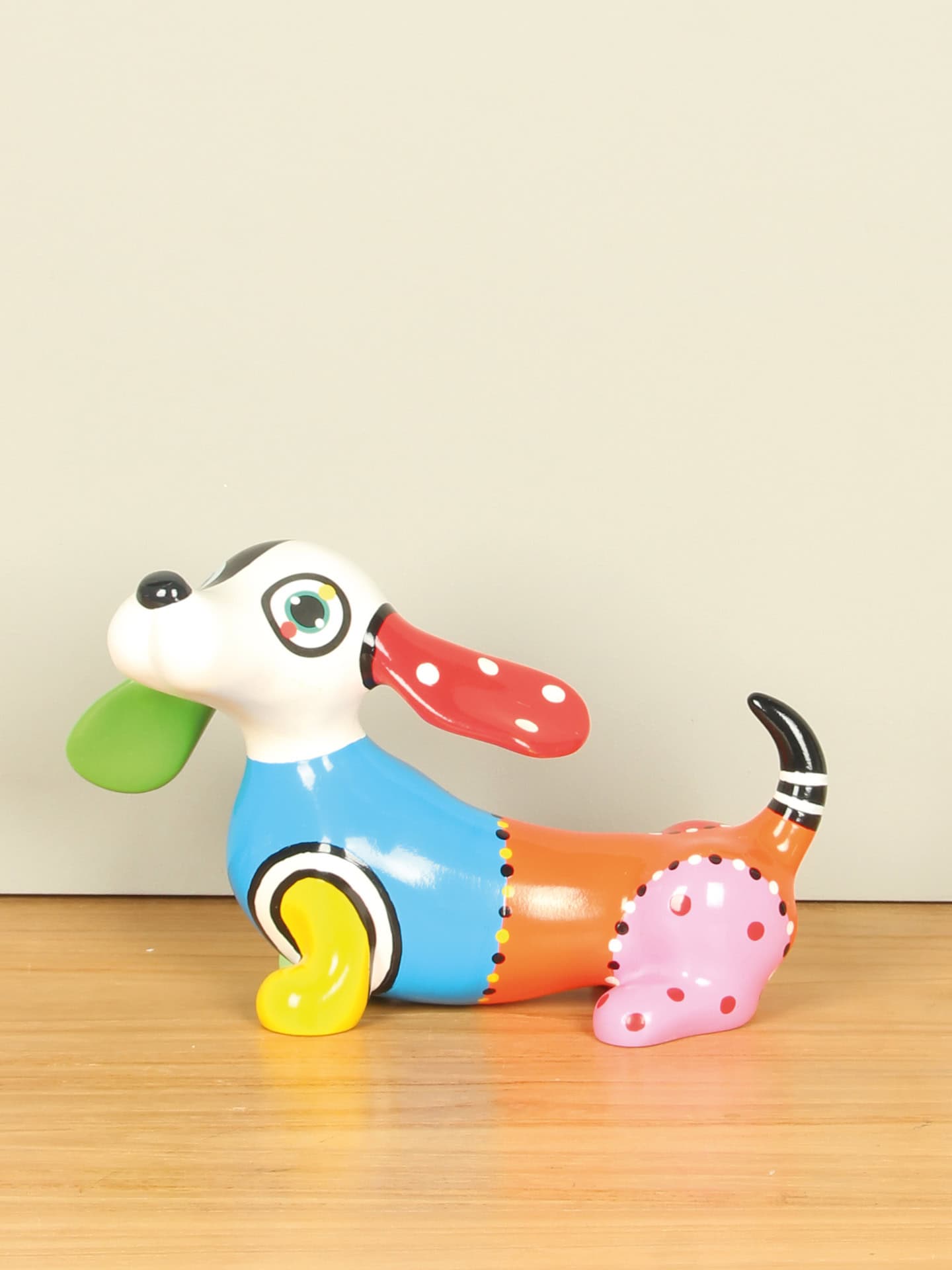 Beeld voor binnen - Multicolor - Resin - James - 17x12x27 cm