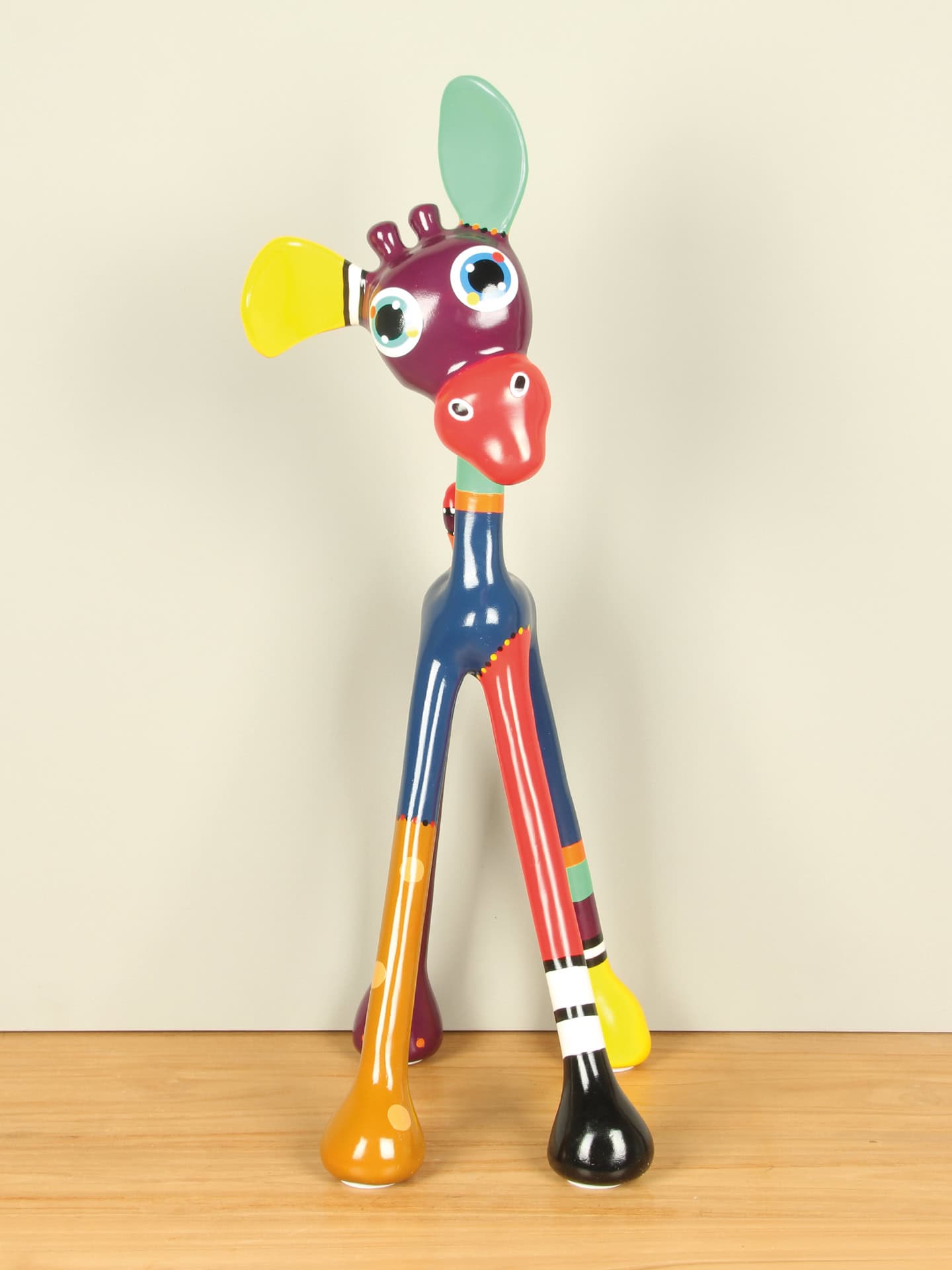 Beeld voor binnen - Multicolor - Resin - Willem - 71x26x30 cm