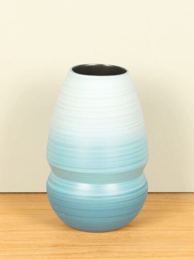 Vaas – Blauw – Keramiek – Blauw/wit – 23x13x13 cm