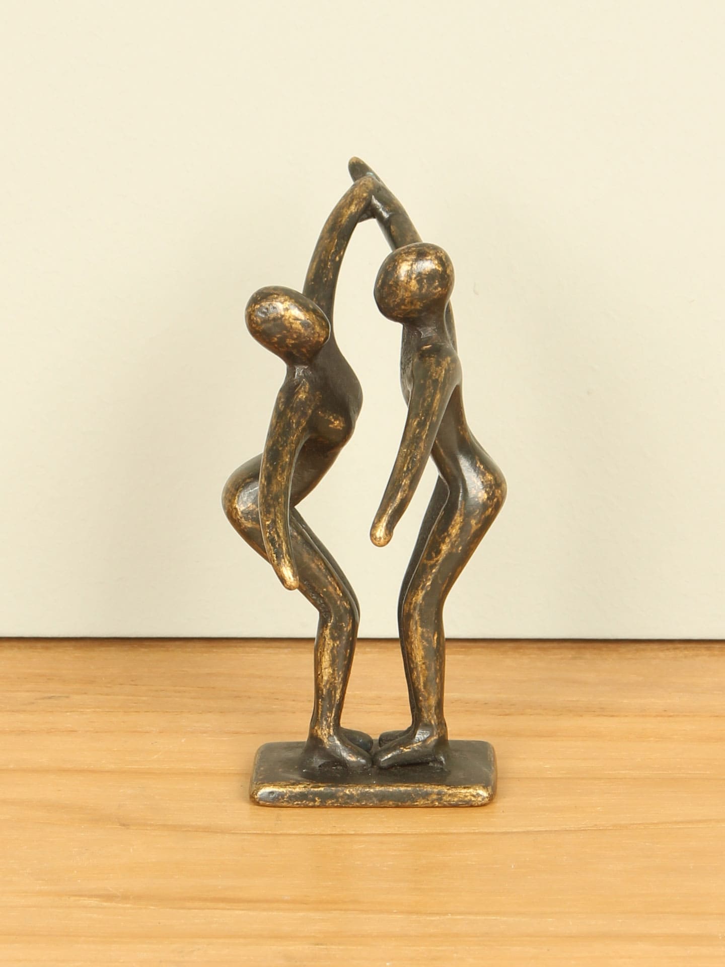 Beeld voor binnen - Brons - Koppel klein - 12x5x8 cm